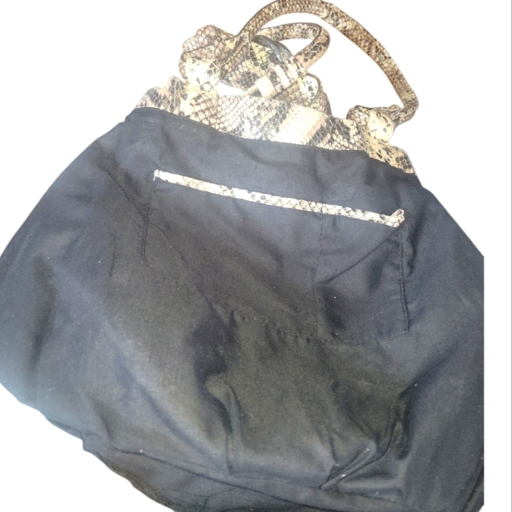 Chaps Est 1978 Vintage Elegant Snakeskin Patterned Ralph Lauren Women's Bag - Picture 10 of 13